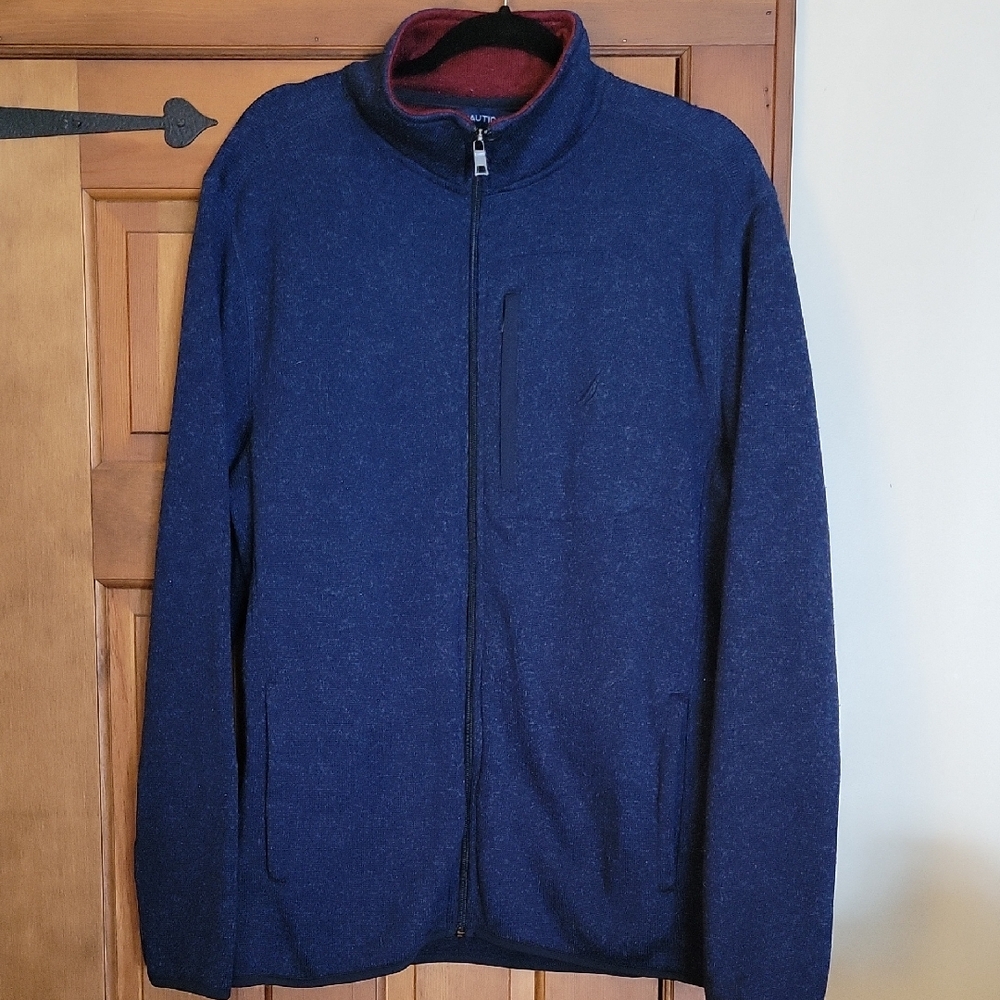 NAUTICA Full-Zip Fleece Knit Jacket